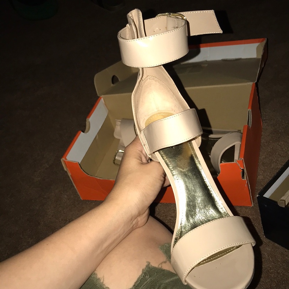 Ankle strap heels